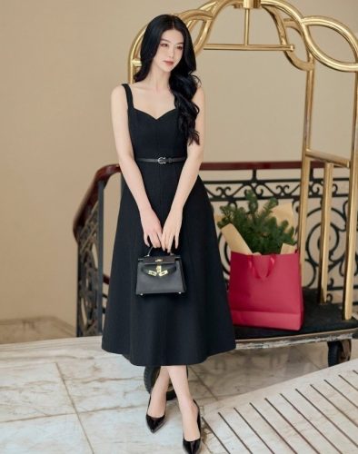 Derella Long Bustier Dress_JO202.9_Joven Brand_ชุดเดรสยาวเกาะอก Derella หรูหราสง่างาม