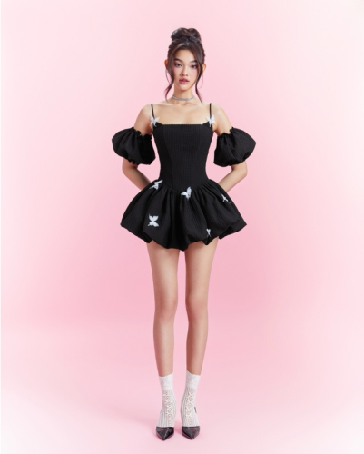 Mina Set_Top+Short_LA45.30_Laneci Brand_Set 2ชิ้น เสื้อกล้าม+กางเกงขาสั้น(มีแขน)