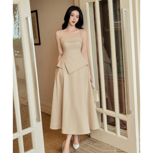 Clara Flared Long A Line Skirt_JO202.18_Joven Brand_กระโปรงบานยาว Clara Elegant