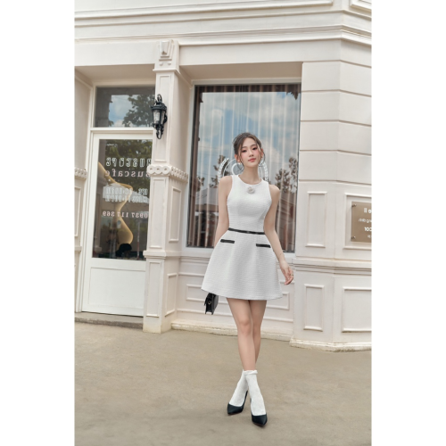 Cocobebe Brand-FEMAL MINI DRESS_CO200.3 ชุดเดรสแขนกุดลายดอกไม้