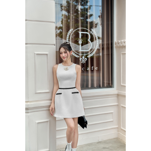 Cocobebe Brand-FEMAL MINI DRESS_CO200.3 ชุดเดรสแขนกุดลายดอกไม้