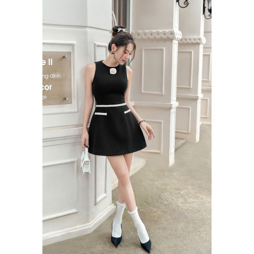 Cocobebe Brand-FEMAL MINI DRESS_CO200.3 ชุดเดรสแขนกุดลายดอกไม้