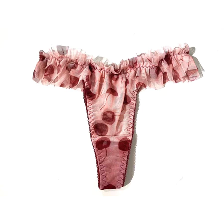 Miumiu Mesh Underwear Set_LA194.31_LACE Brand_ชุดชั้นในตาข่ายยืดหยุ่น Miumiu สวมใส่สบาย