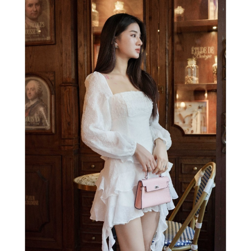 Cecilia Mini Dress_RE1.6_Rechic Brand_ชุดเดรสระยิบระยับของ Cecilia พร้อมพู่หรูหรา