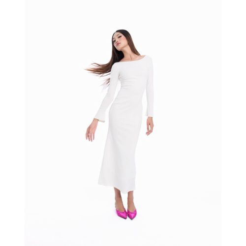 Kuran Body Dress_HE11.4_Healingg Official Brand_KURAN DRESS HEALING | ชุดเดรสยางยืดแขนยาว