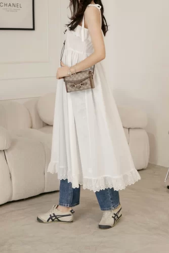 Sundress_ RORIE LACE DRESS_1DD1369_Anacoco Brand_ ชุดลูกไม้โรรี่