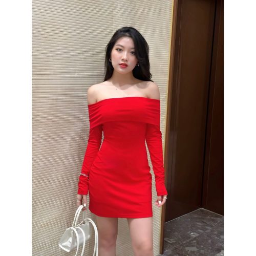 GUMBY Off The Shoulder Body Dress_GO196.17_Goutdejun_ชุดเดรสเข้ารูปปาร์ตี้ปิดไหล่สตรี GUMBY