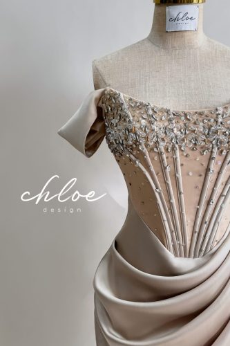 Chloe Corset Off The Shoulder Dress_CH17.12_Chloe Bridal Brand_ชุดเดรสที่ออกแบบโดยเฉพาะ Chloe Corset 24 ( Custom Version )