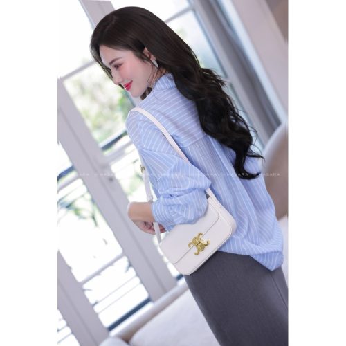 Light Blue Shirt _MA47.2_Masara Brand_THIEN THANH เสื้อเชิ้ตผ้าไหมญี่ปุ่นสีเขียวอมฟ้า