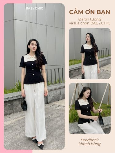 Blouse__AB54_Bae &Chic Brand_เสื้อเบลาส์ผ้าหิมะและฝนคุณภาพสูง เสื้อเชิ้ตสไตล์เกาหลีสำหรับทำงาน คาเฟ่ สตรีทแวร์