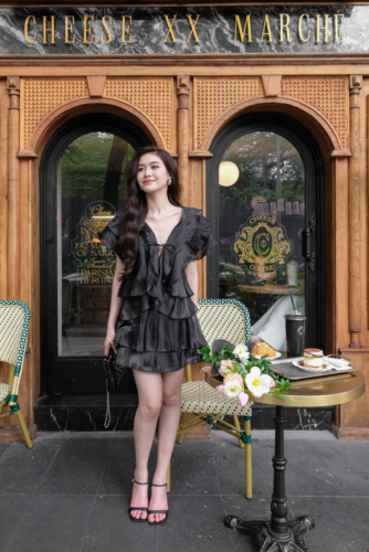 Mini Dress_Linsey Mini Dress_RR24DN13_RUBIES Brand_ชุดเดรสสั้นลินซีย์