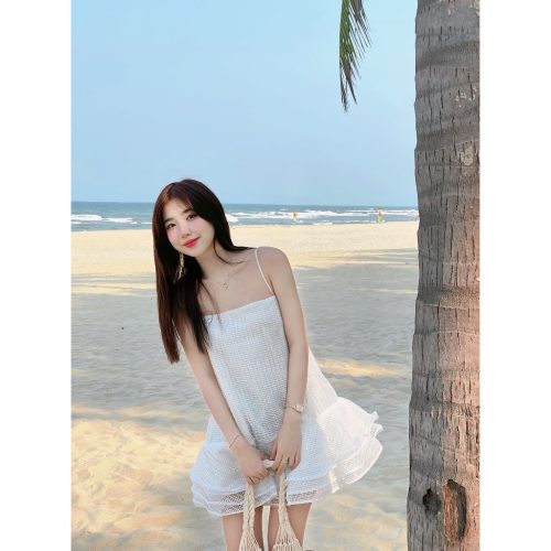 PATTY Summer Form Flared Sundress_GO196.9_Goutdejun_ชุดเดรสบานสองชิ้นของผู้หญิง PATTY Summer