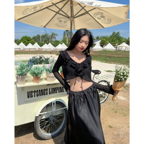 Harri Set_Bra+Cardigan_196.2_Goutdejun_ชุดคาร์ดิแกนโครเชต์สตรีพร้อม HARRI TOP Bra