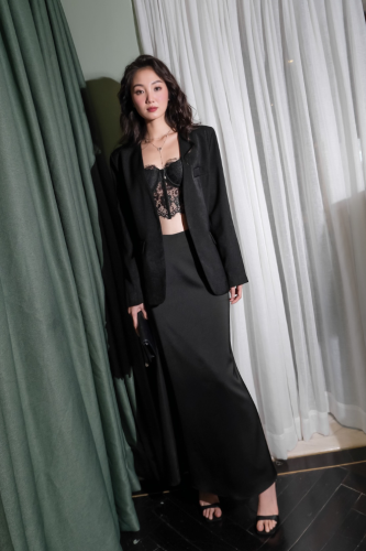 Emily Long Gored Skirt_RR23VD42_RUBIES Brand_กระโปรงยาว กระโปรงเอมิลี่