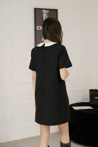 Straight dress _CUTIE DRESS_1DN1033-1_Anacoco Brand_ ชุดน่ารัก