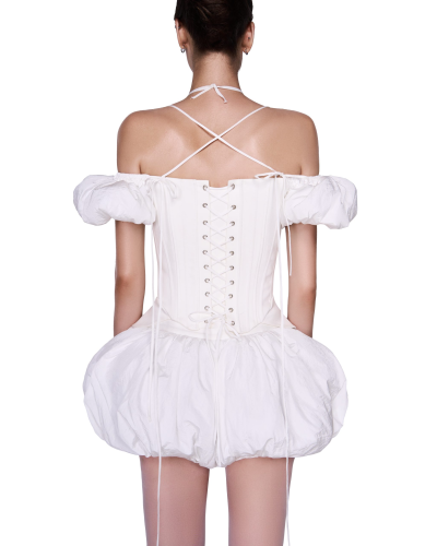 DOUX FOU Bustier Dress_LS65.7_L Seoul Brand_ชุด DOUX FOU