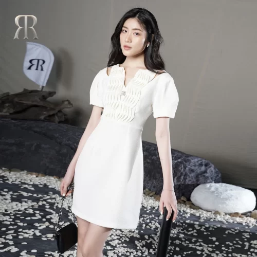 Puff Sleeve Mini Dress_RA49.1_อาหรับ Brand_PRIME 01