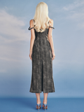 Long Sheath Dress Tyler Black 062334LB1_Rechic Brand_ไทเลอร์เดรสยาวสีดำ