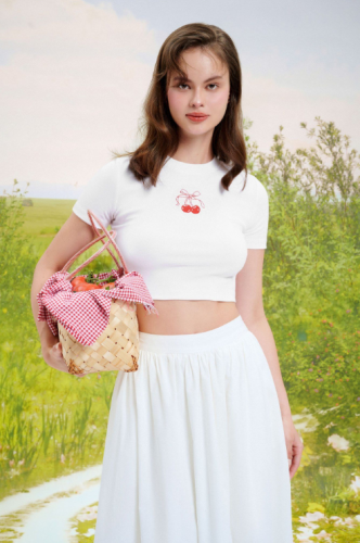 Babytee Cherry T-shirt _T0858_Dottie Brand_เสื้อยืด Babytee Cherry