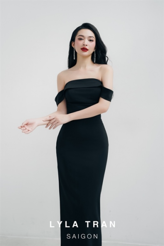 Hux Off The Shoulder Dress_LY4.26_LYLA TRAN Brand_Hux Dress