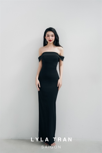 Hux Off The Shoulder Dress_LY4.26_LYLA TRAN Brand_Hux Dress