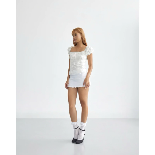 Diana Top_19 61.1_1988 Brand_Set เสื้อและกระโปรงcoquette-Diana top& Ivory Skirt