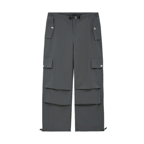 Wide Tube With Pockets Trousers _PR44.3_PRADIES_กางเกงกระโดดร่มขากว้างมีกระเป๋ากล่อง Parachute