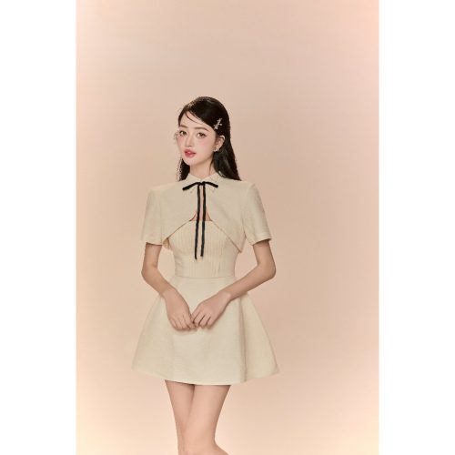 Celi Mini Dress_JO24.16_JOIE DES ROSES Brand_ชุดเดรสสายเดี่ยว Celi หยาบ