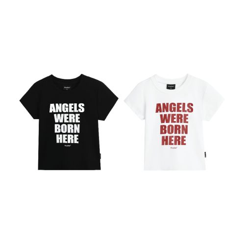 Women’s Baby Tee Slogan AWBH Croptop_PR44.10_Pradies Brand_เสื้อยืดผู้หญิง Baby Tee Slogan AWBH