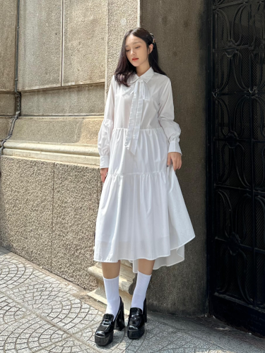 IDY Long Sleeve House Dress_SI19.2_91 Signature Brand_ชุดเดรสเชิ้ตแขนยาวหรูหรา