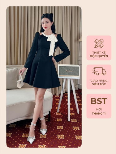 Long Sleeve Pleated A Line Dress_VB14_Bae & Chic Brand_Baeเก๋ไก๋จีบกระโปรงแขนยาวชุดเดรสทรงเอหรูหราในฤดูใบไม้ร่วงและฤดูหนาวชุดเดรสปิดไหล่ที่มีความสง่างามของผู้หญิง