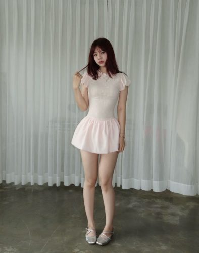 Short Dress_Swan Dress Healing_HE11.1_Healingg Official Brand_การรักษาชุดหงส์