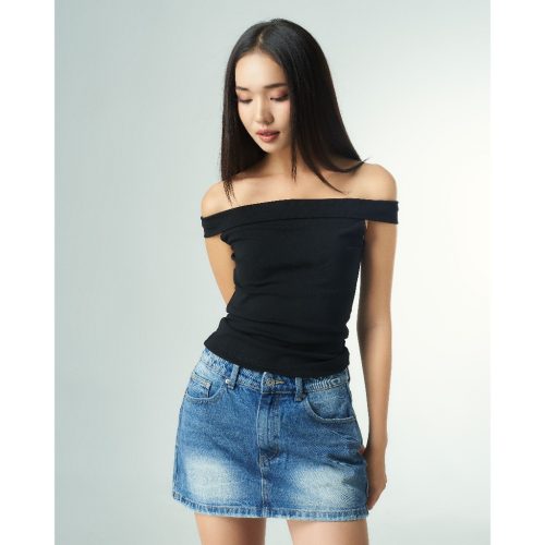 Women’s Grinding Jean Mini Skirt_PR44.9_Pradies Brand_กระโปรงยีนส์ผู้หญิงบด