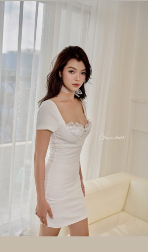 Olivia Body Dress_19 61.14_1988 Brand_ชุดเดรสทรงสลิม body Olivia Dress