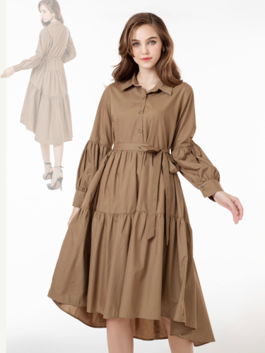 IDY Long Sleeve House Dress_SI19.2_91 Signature Brand_ชุดเดรสเชิ้ตแขนยาวหรูหรา