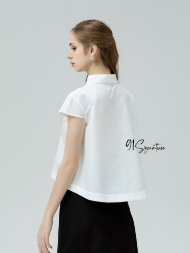 MIA Croptop_SI19.1_91 Signature Brand_MIA TOP เสื้อครอปแขนน้อยน่ารัก