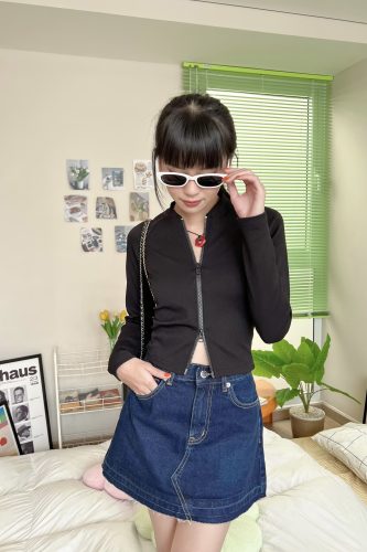 Wash Jeans mini Skirt_KI21.5_KIDO Brand_WASH JEANS SKIRT