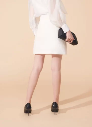 Nara White A Line Dress_MI100.1_Miki Classic Brand_เดรสยาวทรงเอยาวนารา สีขาว