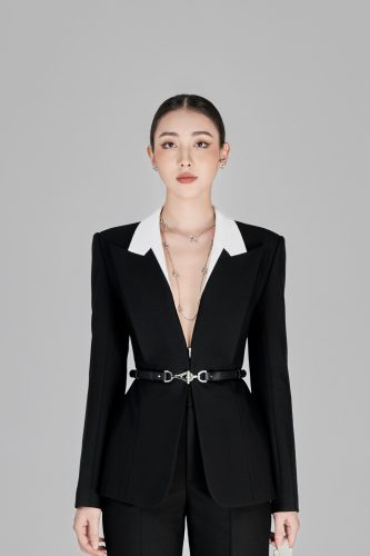 Anda Deep V-neck Blazer_LA68.9_L’allée Brand