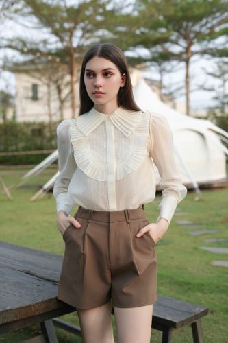 Garofano Crepe Premium Silk Shirt _MO103.6_เสื้อเชิ้ต Duke Garofano I คอปก ผ้าไหมเครป – พรีเมี่ยมญี่ปุ่น