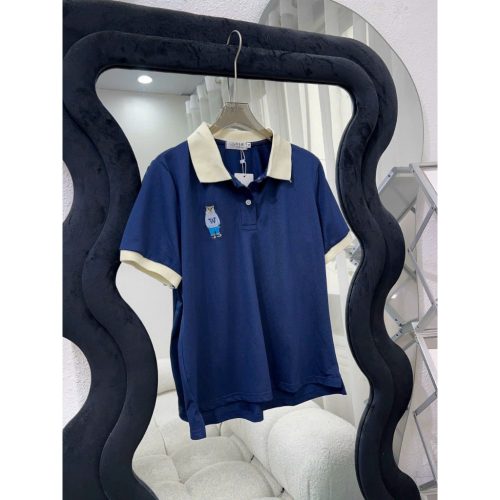 Short Sleeve Embroidered Polo_CH67.7_Charmie Brand_เสื้อโปโลแขนสั้นผู้หญิงปักปกรูปหมี สง่างาม ขนาดกลาง