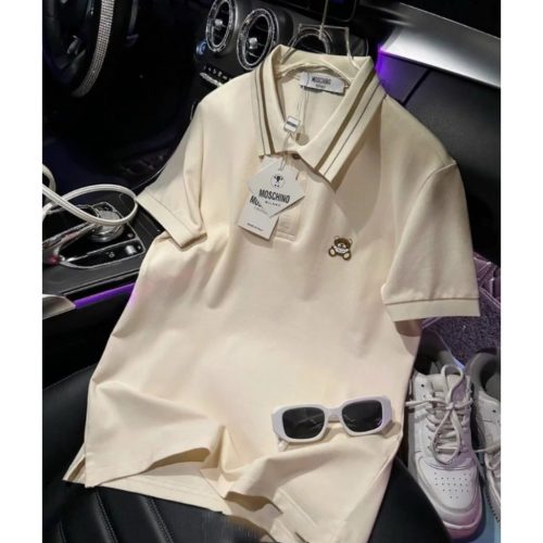 Short Sleeve Embroidered Polo_CH67.7_Charmie Brand_เสื้อโปโลแขนสั้นผู้หญิงปักปกรูปหมี สง่างาม ขนาดกลาง