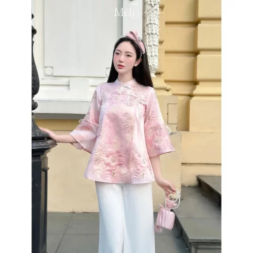 Set_Blouse+Trousers_ME31.3_Méli Brand_ชุดดอกไม้