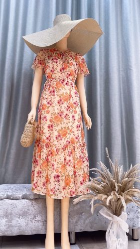 Junia FLoral Pattern Flared Midi Dress_JO74.6_Jolly Brand