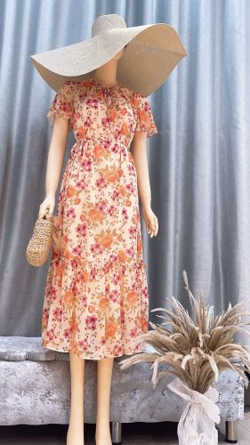 Junia FLoral Pattern Flared Midi Dress_JO74.6_Jolly Brand