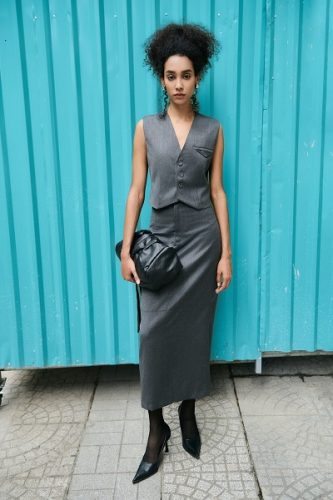 TESSA MIDI SKIRT_BO77.12_Bonjour Brand