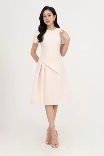 Flared Dress_IV115.11_IVY MODA Brand_ชุดเดรสแขนกุดมีสไตล์