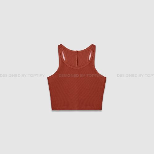 One Last Time Elastic Tank Top_AC223_TOPTIFY Brand _เสื้อครอปสามรูสำหรับผู้หญิง One Last Time Top ผลิตจากยางยืดจั๊มพ์ยืด