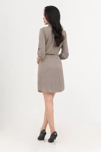 Striped House Dress_IV115.14_IVY MODA Brand_ชุดเดรสเสื้อเชิ้ตลายตาราง