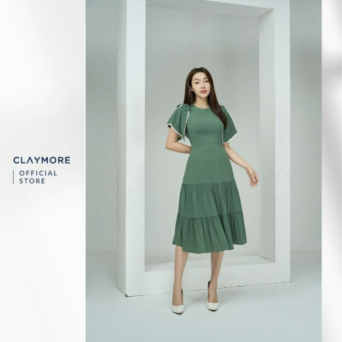 Midi Dress_CDX2S3F12901_Claymore Fashion Brand_Váy Đầm Midi